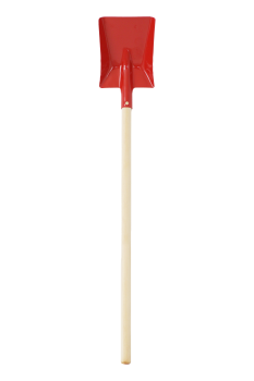 Preview: Kinderschaufel hat einen Griff aus Holz und das abriebfeste Schaufelblatt aus korrosionsfreien pulverbeschichteten Metall ist sehr robust